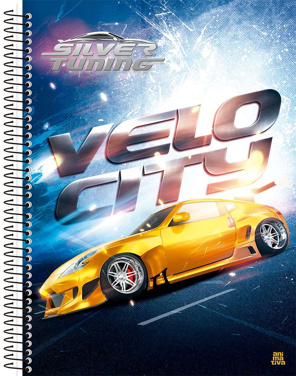 Caderno Animativa Universitario Silver Cd 15m 240fls