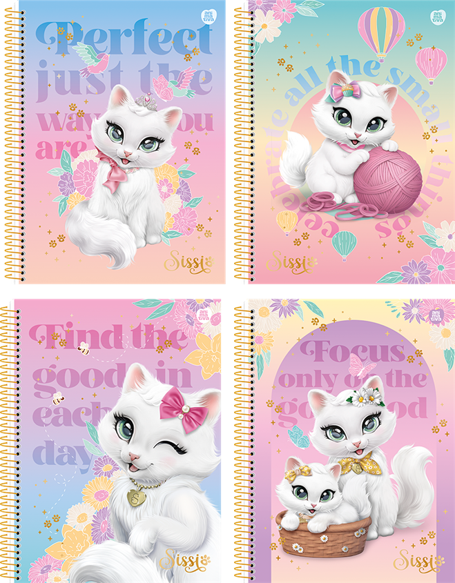 Caderno Animativa Universitario Sissi Cd 1m 80fls