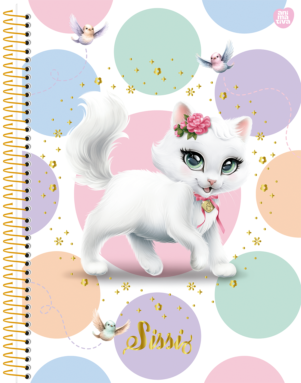 Caderno Animativa Sissi Universitario Cd 1m 80fls