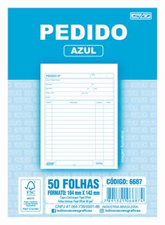 Talao Pedido 1/36 Animativa Azul 50fls