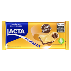 Chocolate Lacta Recheio Ouro Branco Tablete 98g