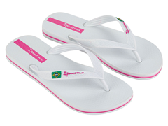 Sandalia Ipanema Brasil Fem Adulto Branco/Rosa