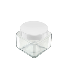 Pote De Vidro Invicta Com Tampa Quadrado Sortido 800ml
