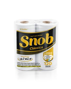 Papel Toalha Snob Branca 120fls 2un