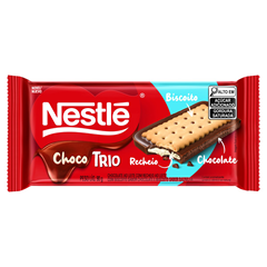 Chocolate Nestle Trio Biscoito Ao Leite 90g