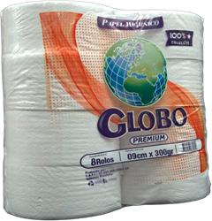 Papel Higienico Globo Folha Simples Premium 220m 8x1