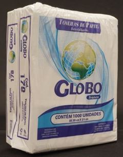 Papel Toalha Interfolhado Globo Branco 1000fls