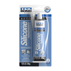 Silicone Acetico Tekbond Transparente Blister 50g