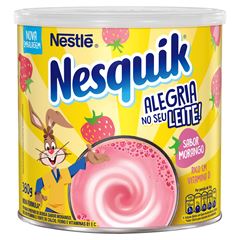 Achocolatado Nesquik Morango Lata 380g