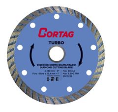 Disco Diamantado Cortag Turbo 230mm