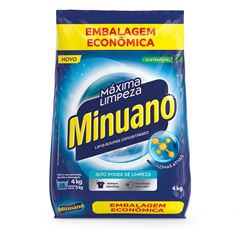 Sabao Em Po Minuano Maxima Limpeza Azul Sachet 4kg