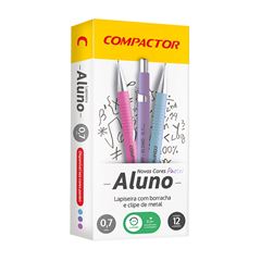 Lapiseira Compactor Aluno 0.7 Mm Tons Pasteis Sortidos