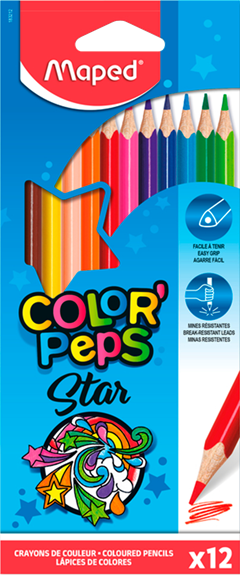 Lapis De Cor Maped Colorpeps 12 Cores
