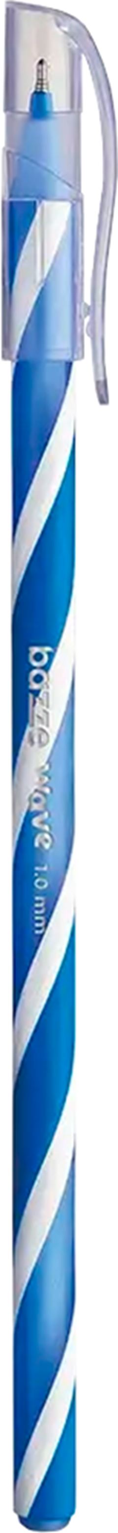 Caneta Bazze Wave Esferografica 1.0 Azul Pote