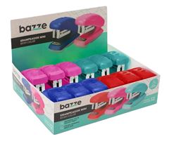 Grampeador Mini Bazze Plastico Sortido