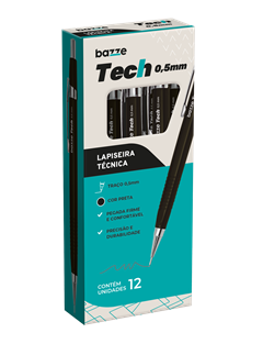 Lapiseira Bazze 0.5mm Tech Preto