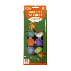 Tinta Aquarela Leoleo 12 Cores