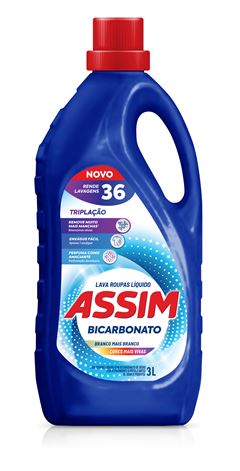 Sabao Liquido Assim Triplacao Bicarbonato Azul 3l