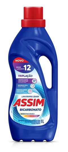 Sabao Liquido Assim Triplacao Bicarbonato Azul 1l