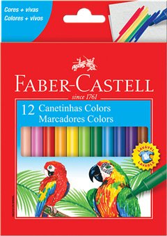 Canetinha Hidrografica Faber Castell 12 Cores