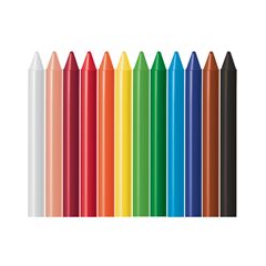 Giz De Cera Faber Castell 12 Cores