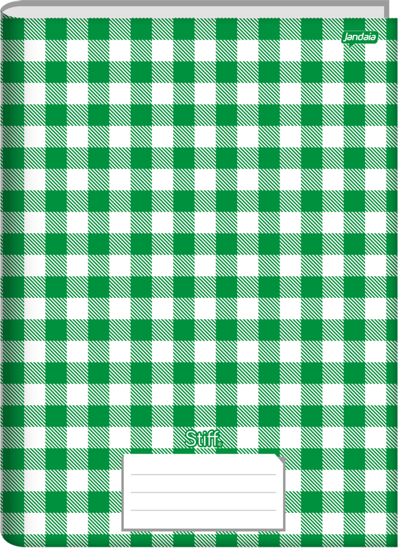 Caderno Jandaia Stiff Universitario Xadrez Cd Cost 48fls Vef