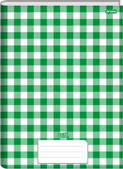 Caderno Jandaia Universitario Stiff Xadrez Cd Cost 48fls Vd