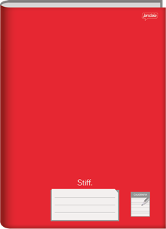 Caderno Jandaia Caligrafia Stiff Cd Cost 96fls Vermelho
