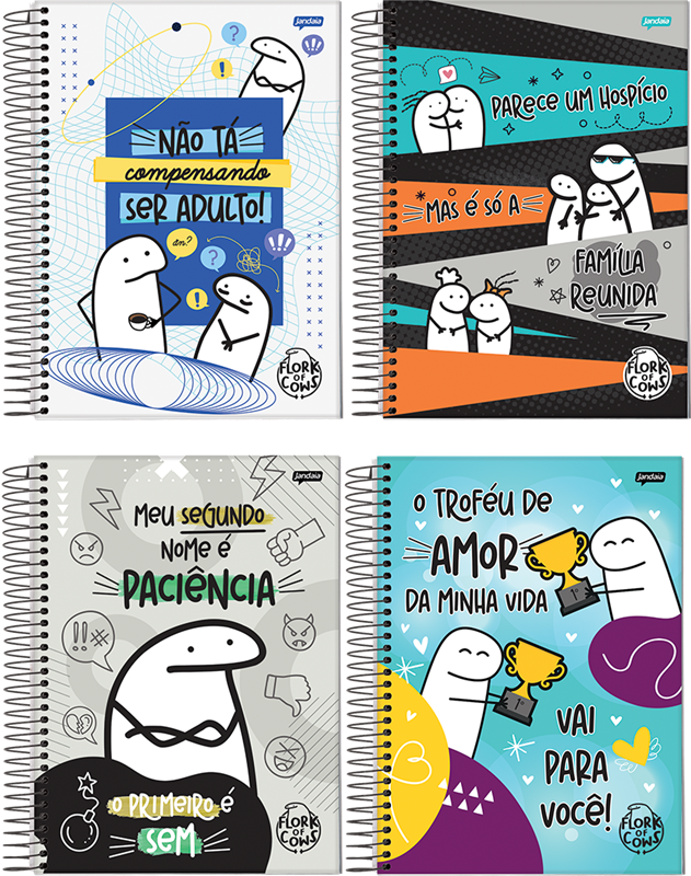 Caderno Jandaia Universitario Flork Cd 15m 240fls