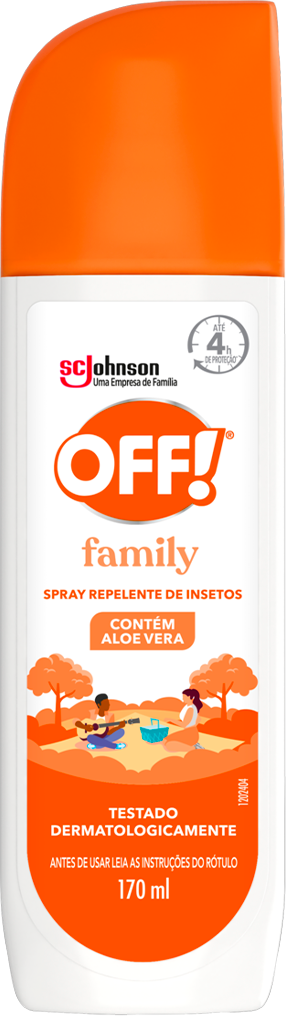 Repelente Off Spray Family Aloe Vera 170ml