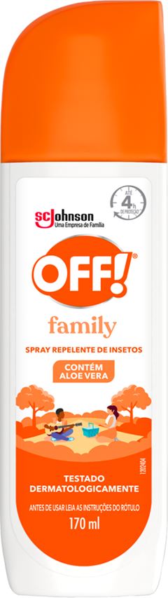 Repelente Off Spray Family Aloe Vera 170ml