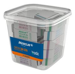 Borracha Mercur Chanfrada Com Listra Pote