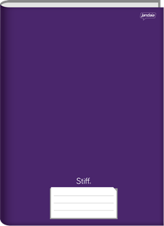 Caderno Jandaia Universitario Stiff Cd Cost 48fls Roxo