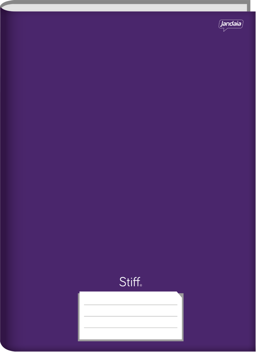 Caderno Jandaia Universitario Stiff Cd Cost 96fls Roxo