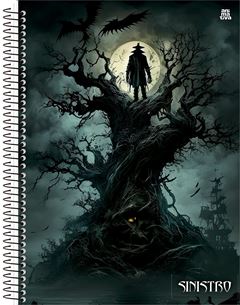 Caderno Animativa Sinistro Universitario Cd 1m 80fls
