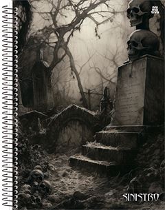 Caderno Animativa Sinistro Universitario Cd 1m 80fls