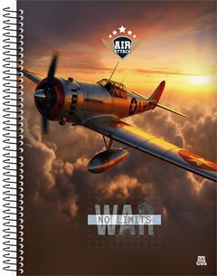 Caderno Animativa Universitario Air Attack Cd 1m 80fls
