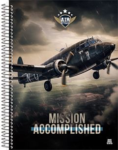 Caderno Animativa Universitario Air Attack Cd 1m 80fls