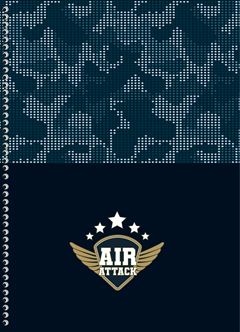 Caderno Animativa Universitario Air Attack Cd 10m 160fls