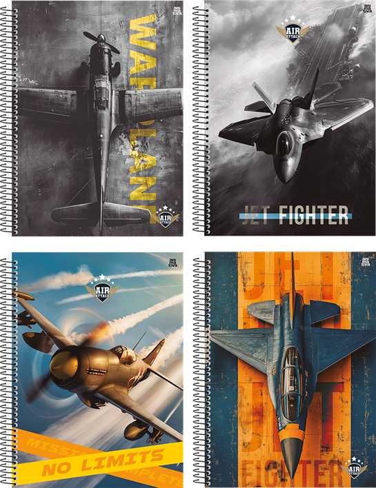 Caderno Animativa Universitario Air Attack Cd 15m 240fls