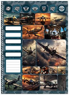 Caderno Animativa Universitario Air Attack Cd 15m 240fls