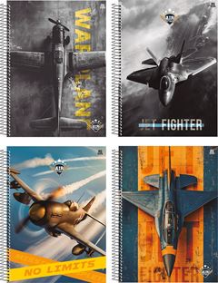 Caderno Animativa Universitario Air Attack Cd 15m 240fls