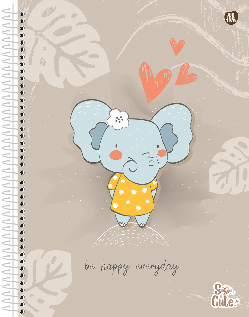 Caderno Animativa So Cute Universitario Cd 10m 160fls