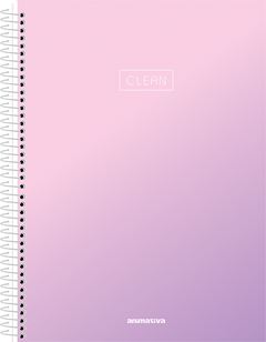 Caderno Animativa Universitario Clean Cd 1m 80fls