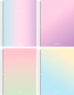 Caderno Animativa Universitario Clean Cd 15m 240fls