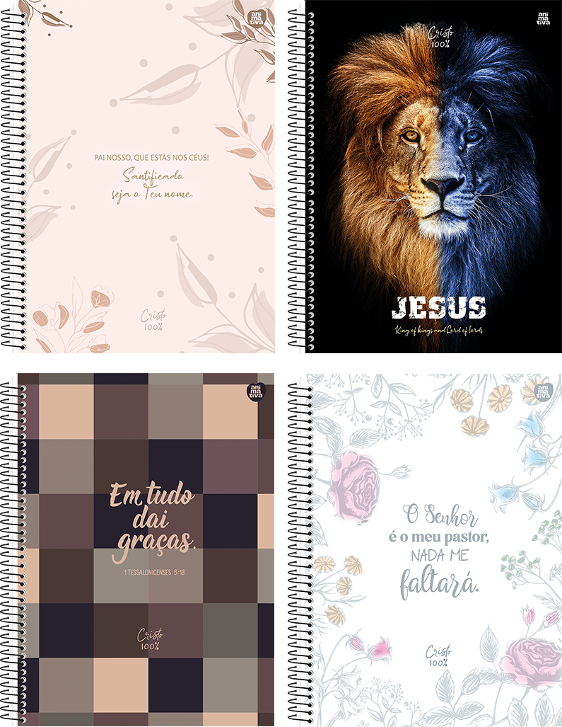 Caderno Animativa Universitario Cristo Cd 10m 160fls