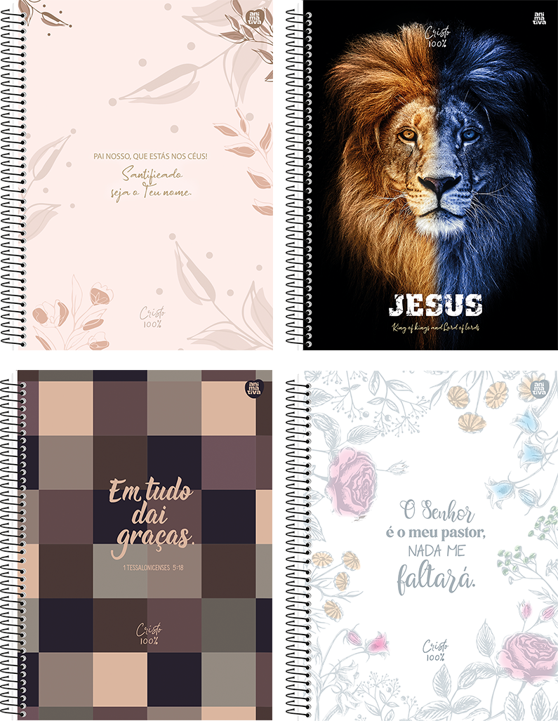 Caderno Animativa Universitario Cristo Cd 15m 240fls