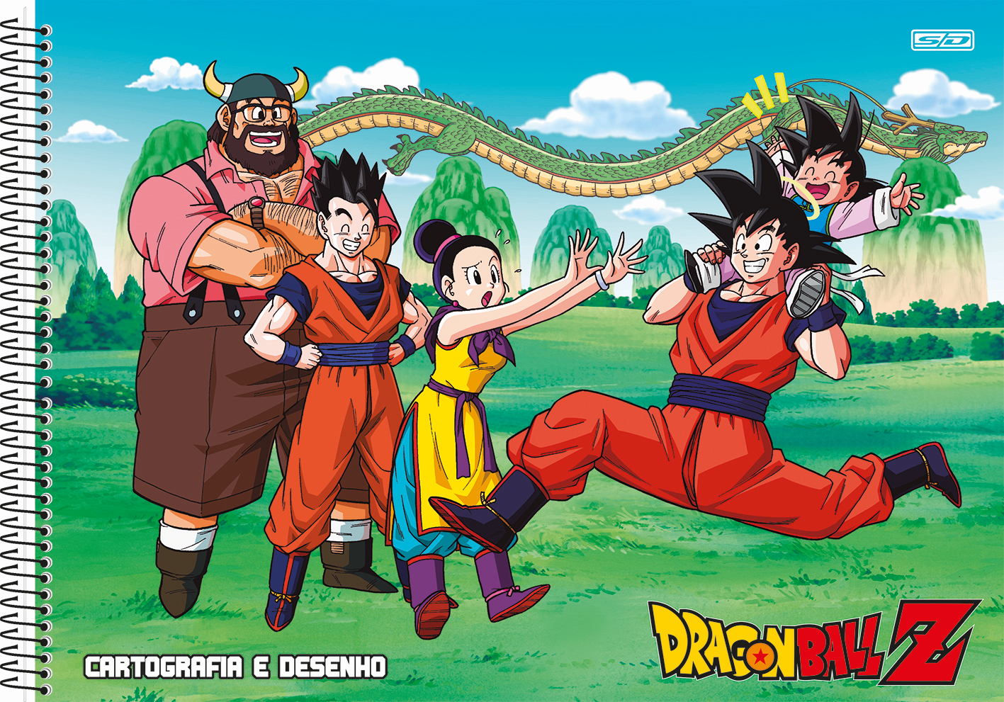 Caderno Animativa Cartografia Dragon Ball Cd Esp 60fls