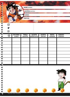 Caderno Animativa Universitario Dragon Ball Cd 15m 240fls