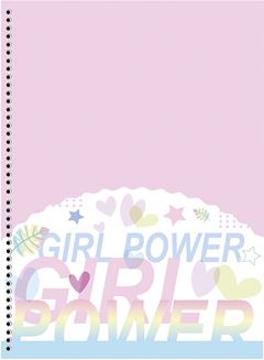 Caderno Animativa Universitario Girl Power Cd 01m 80fls